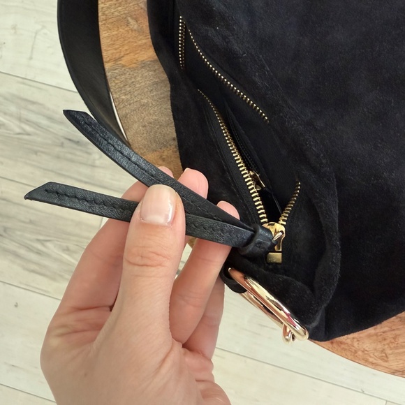 Jimmy Choo Cinch Bucket Bag in Black Suede - Picture 11 of 12